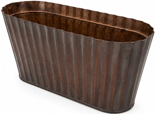 Copper Vintage Oval Bread Basket 26x10x12cm