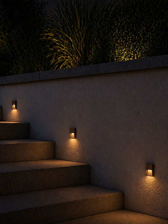 Zambelis Lights Wall-Mounted Outdoor LED Lighting 6W