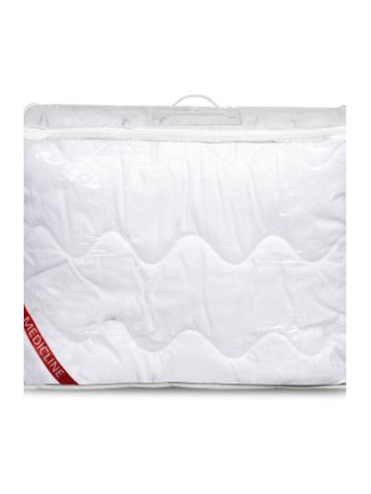 AIO Factory Doppel-Steppdecke mit Mikrofaser-Ausfüllen 200x220cm Weiß