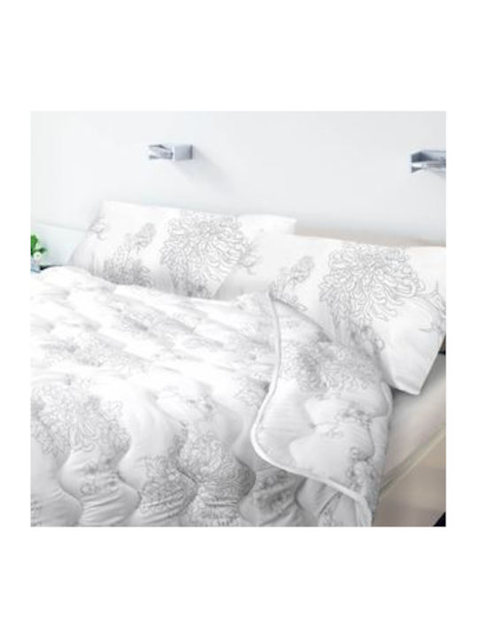 AIO Factory Double Quilt With Microfiber Filling 200x220cm Grey