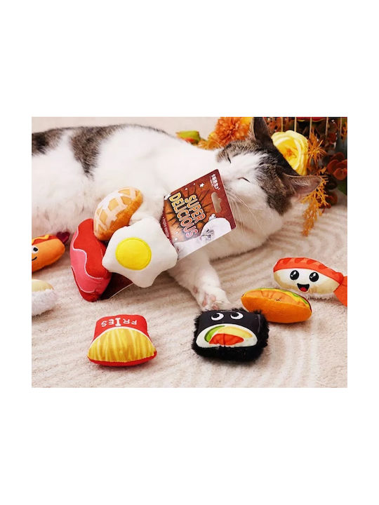 Set 3 Plüsch Katzenspielzeug Super Delicious Sushi