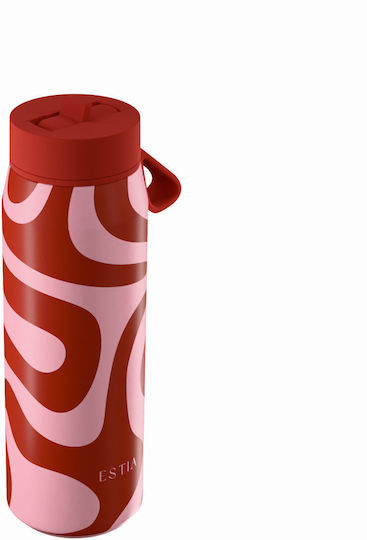 Estia Pulse Save The Aegean Reciclabil Sticlă Termos Oțel Inoxidabil Fără BPA 500ml Coral Waves