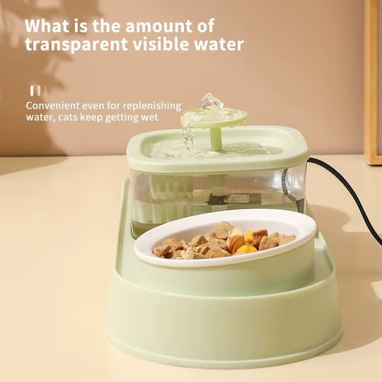 Pet's Choice Automatischer Keramik Futterautomat Bewässerer für Hund & Katze mit Gestell 1250ml in Rosa Farbe