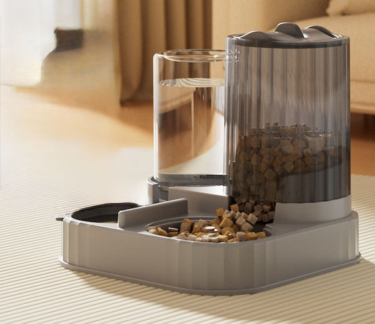 Pet's Choice Futter- und Wasserschale für Hund & Katze mit Gestell 800ml in Grau Farbe