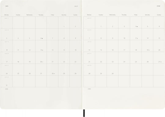 Moleskine Classic Εβδομαδιαίο Ακαδημαϊκό Planner 2026/27 19x25εκ. (Διάφορα Χρώματα) (με Προσωποποίηση)