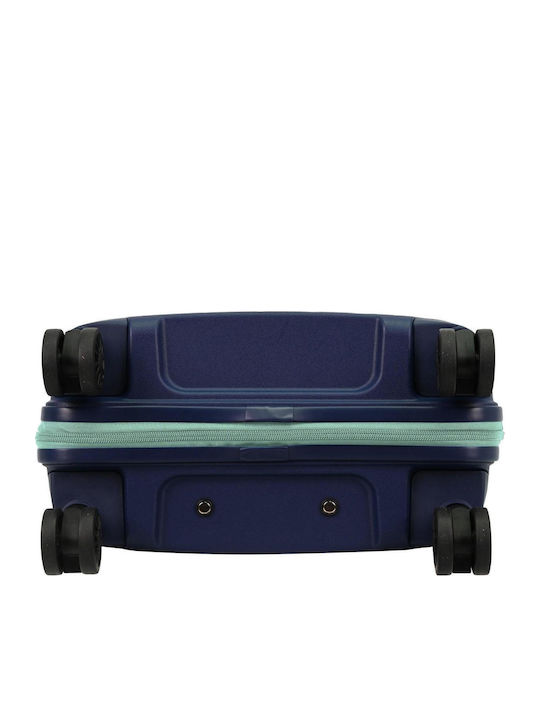 Paulter Cabin Hard Blue Travel Suitcase Height 55cm