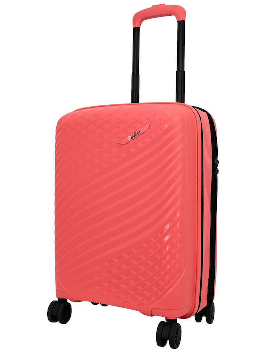 Paulter Cabin Hard Travel Suitcase Peach 55cm Height