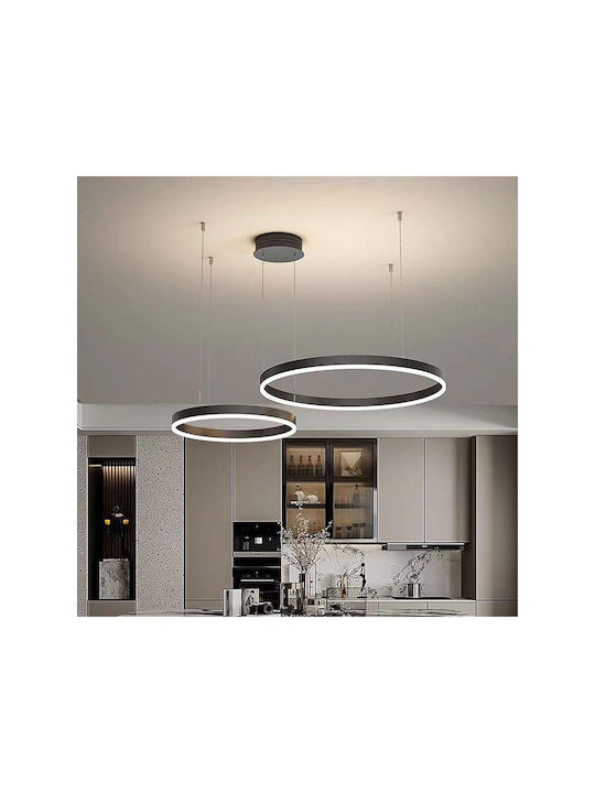 Jiju Lumini Suspendate Negru LED