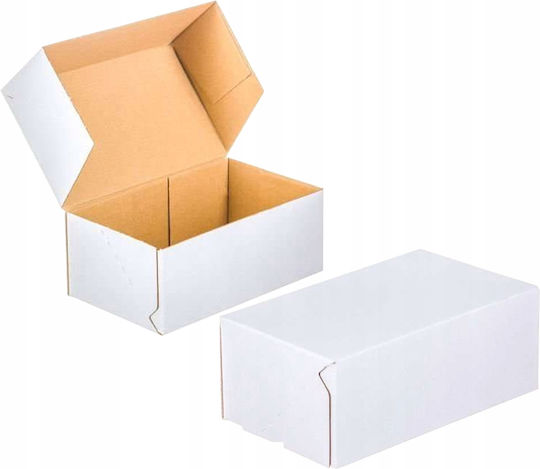Verpackungskarton Weiß P25 x B20 x H8cm