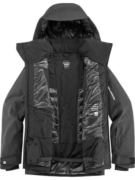 Salomon LC2637300 Herren Ski- und Snowboardjacke Schwarz