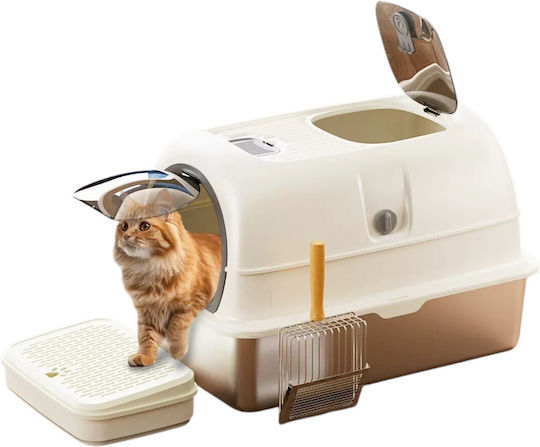 Pet's Choice Closed White Cat Toilet L60 x W40 x H40cm