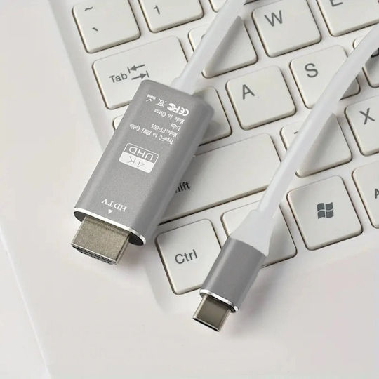 Roger HDMI 1.4 Hochgeschwindigkeits 1080p 120Hz Kabel HDMI-Stecker - HDMI-Stecker 2m Weiß