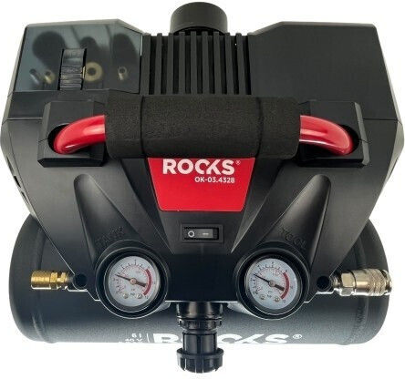 Rooks Vevor Luftkompressor mit 1hp Leistung und Luftkammer 6lt