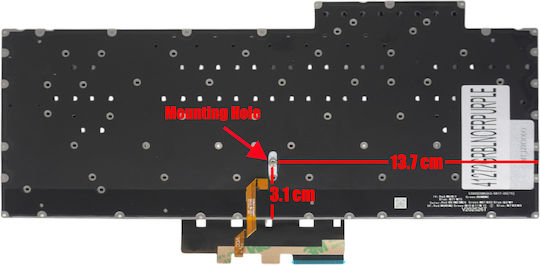 Greek Laptop Keyboard Asus Rog Zephyrus G14 Ga402 Ga402r Ga402rj Ga402rk Ga402ru Ga402x Ga402xv GR No Frame Backlit Dark Purple Code 41272grblnofrpurple