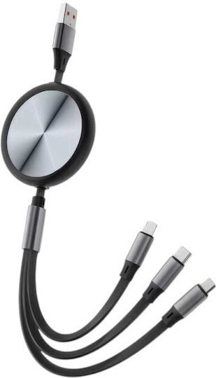 SGL USB to Lightning / Type-C / micro USB Cable 1.2m 220350