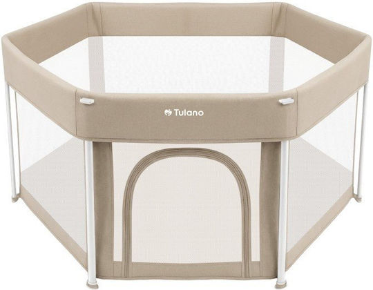 Tulano Patut pliabil cu saltea bej 70cm