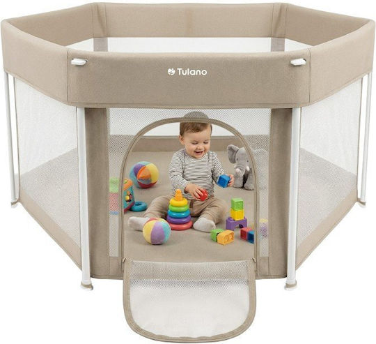 Tulano Patut pliabil cu saltea bej 70cm