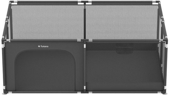 Tulano Patut pliabil cu saltea gri 180x120cm