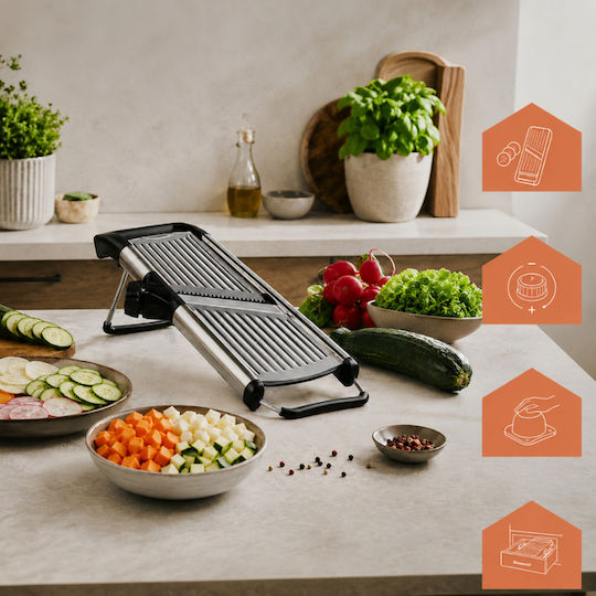 Slicer din oțel inoxidabil manual