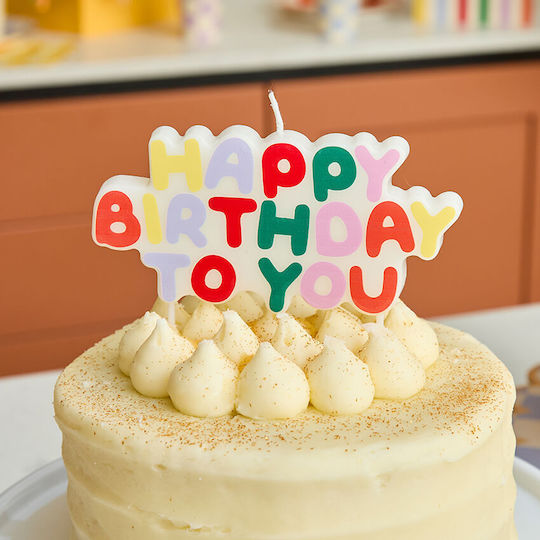 Свещичка "Happy Birthday To You" Playful Brights