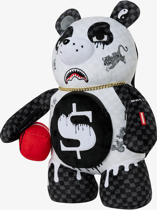 Sprayground Men Drippy Panda Moneybear School Backpack White Sprayground Men Drippy Panda Moneybear School Backpack White