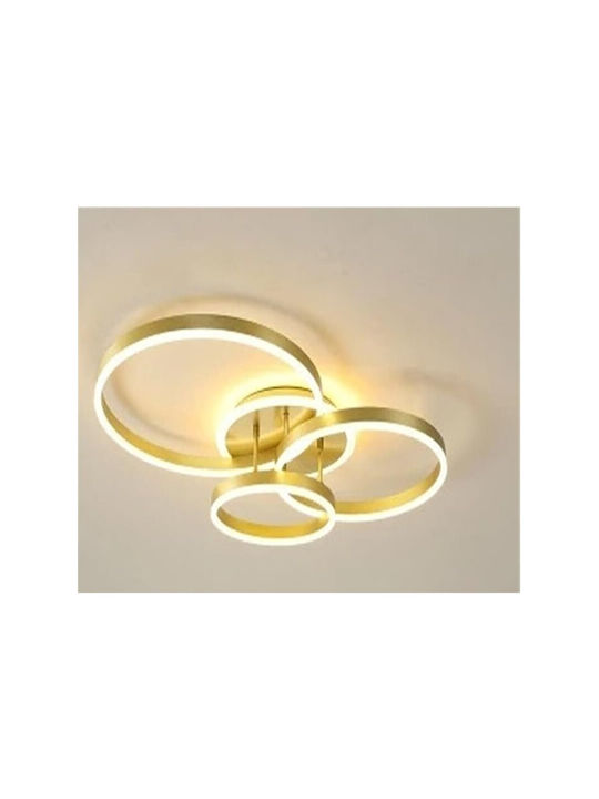Jiju Plafonieră de Tavan Aurie cu LED Integrat