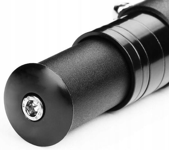 Extensor Tije De Ghidon Pentru Biciclete Zola Reglabil Pe Înălțime Lungime Totală 12 Cm Diametru Tijă 28 6 Mm 4 Inele Spacer Șurub De Fixare Cap Montare Aliaj De Aluminiu Negru