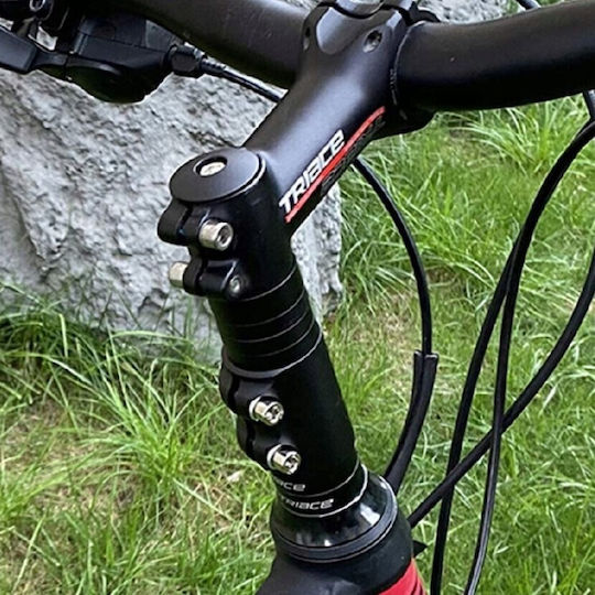 Extensor Tije De Ghidon Pentru Biciclete Zola Reglabil Pe Înălțime Lungime Totală 12 Cm Diametru Tijă 28 6 Mm 4 Inele Spacer Șurub De Fixare Cap Montare Aliaj De Aluminiu Negru