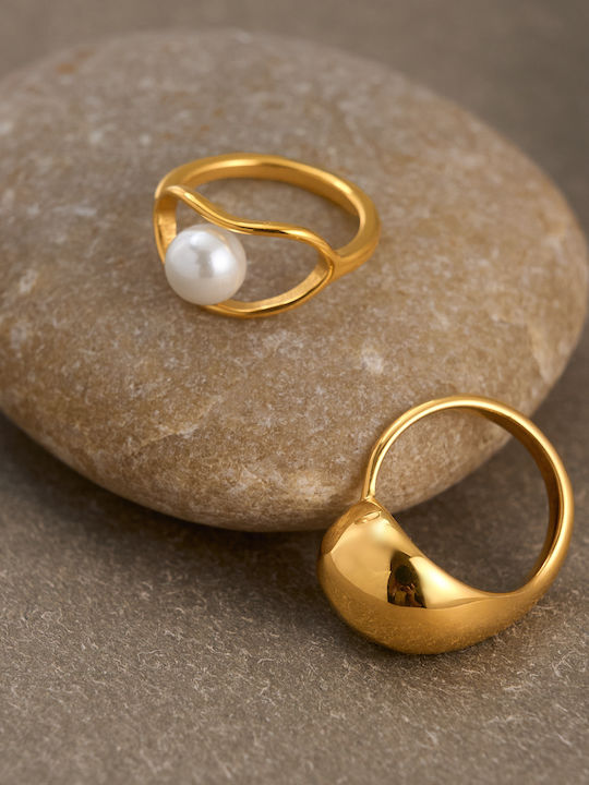 Enotia Damen Stahl Vergoldeter Ring Enotia Damen Stahl Vergoldeter Ring