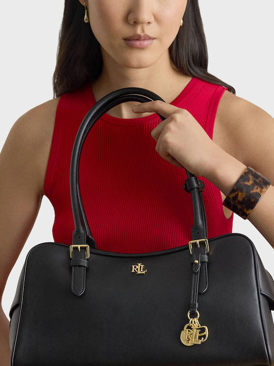 Lauren Leather Women's Shoulder Bag Black
