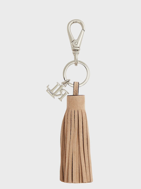 Lauren Ralph Lauren Logo & Suede Tassel Charm Tan Accessories Female Tan 432p17681001