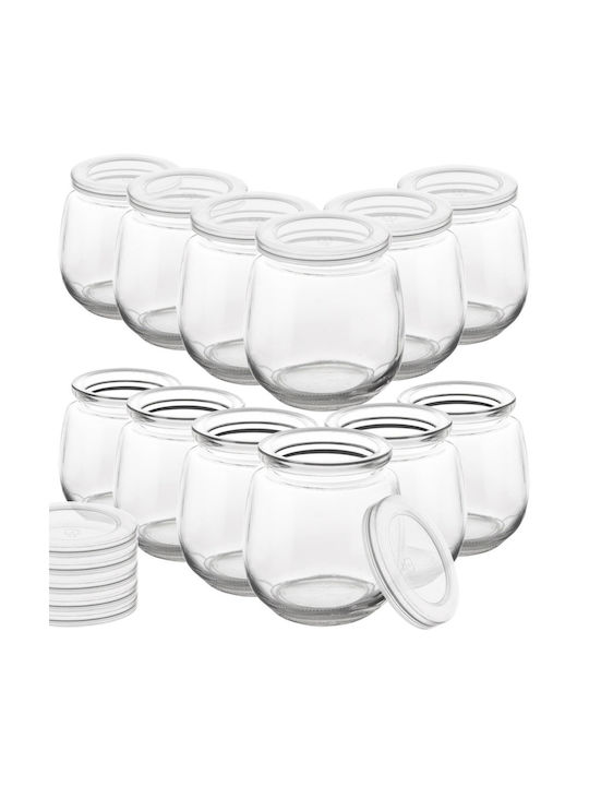 Orion Set Glas-Dohlen Mittagsboxen Transparent 7,3x7cm 12 Stück