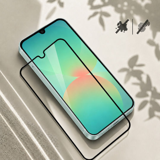 3mk Pack 2 Gehärtetes Glas Galaxy A26 Anwendungsrahmen Schwarz Transparent
