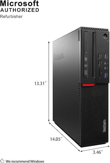 Lenovo Thinkcentre M900 SFF + Monitor Hp La2306x Refurbished Grade A (Core i5-6400/8GB/256GB SSD/W11 Pro)