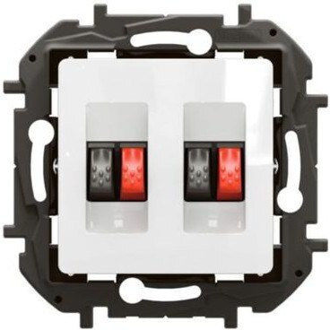 Dublă Priză Pentru Difuzoare Niloe Np Albă Np4411wh Legrand Np4411wh
