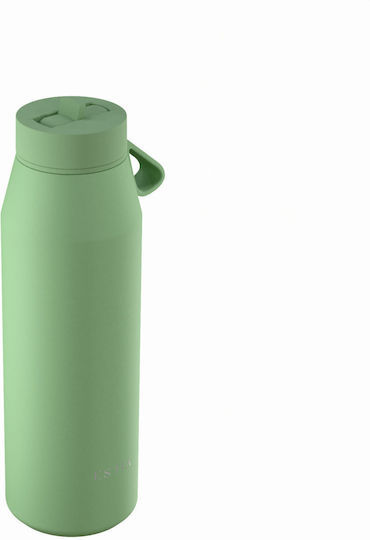 Estia Pulse Save The Aegean Recyclable Thermos Stainless Steel BPA Free Bottle 800ml Pine
