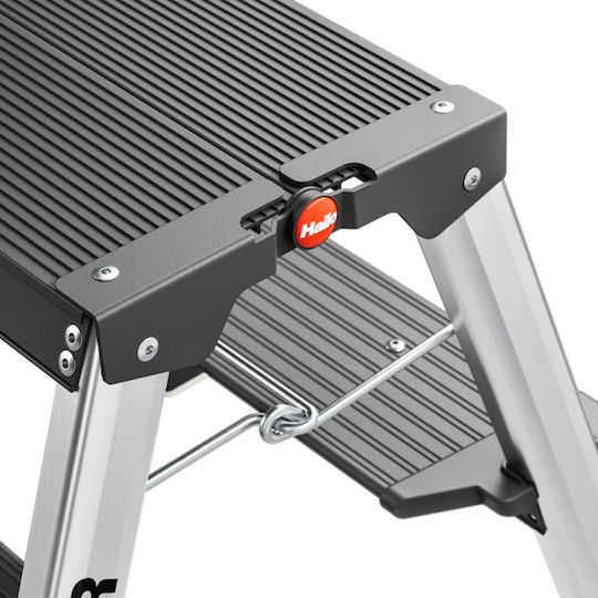 Hailo Aluminum Step Ladder with 1 Step 41cm