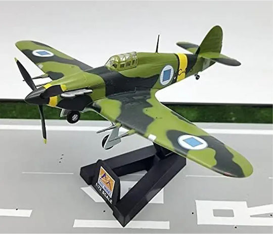 Исторически Самолет Easy Model 8372433 1-21 Hurricane Mk Ii 1942 Финландия E7243 Мащаб 1:72 Метален Пластмасов Камуфлажен