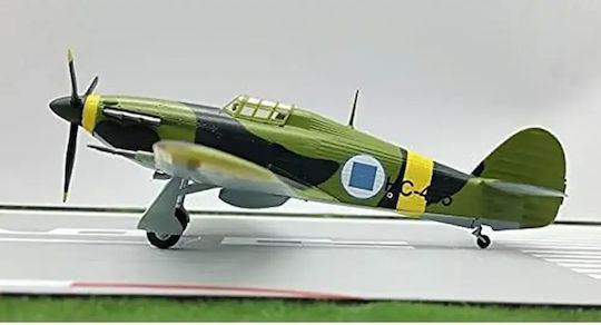 Исторически Самолет Easy Model 8372433 1-21 Hurricane Mk Ii 1942 Финландия E7243 Мащаб 1:72 Метален Пластмасов Камуфлажен