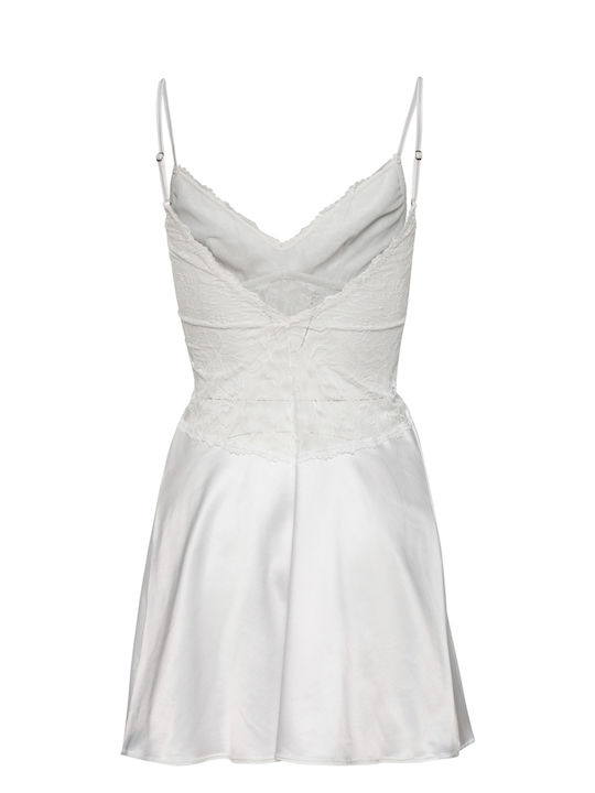 Miss Rosy Καλοκαιρινό Γυναικείο Νυχτικό Ιβουάρ
