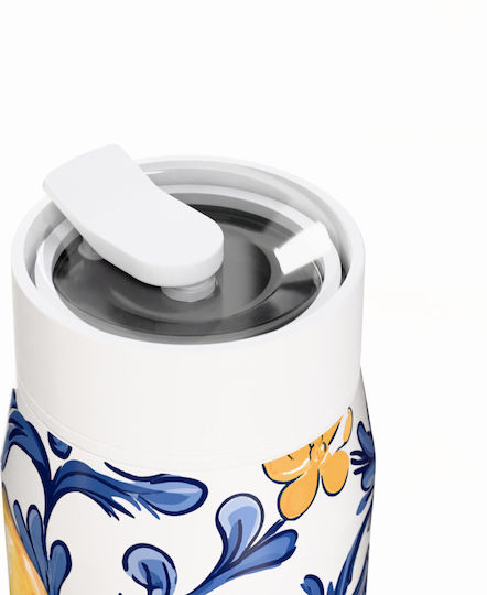 Estia Lens Save The Aegean Μπουκάλι Θερμός Ανοξείδωτο BPA Free 360ml Amalfi Coast
