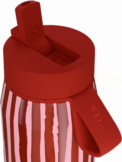Estia Pulse Save The Aegean Recyclable Thermos Bottle Stainless Steel BPA Free 500ml Viva Stripe