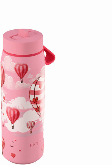 Estia Pulse Save The Aegean Рециклируема Бутилка Термос Неръждаема Стомана Без BPA 500ml Love Ascend