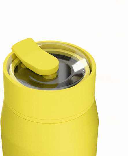 Estia Lens Save The Aegean Pahar Termos Oțel Inoxidabil Fără BPA 360ml Sunbeam cu Pai