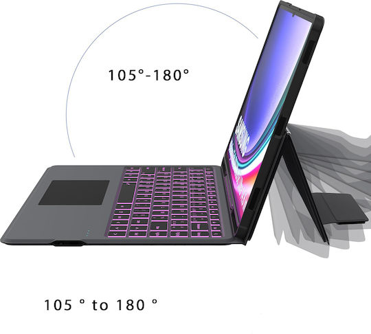 Flip Cover mit Tastatur für Samsung Galaxy Tab S10 S9 S8 Ultra