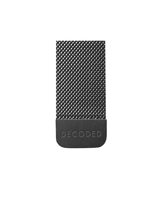 Decoded Milanese Loop Apple Watch 44 45 46 49mm Stainless Steel Black