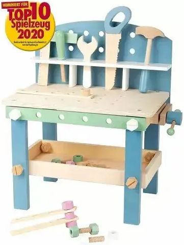 Small Foot Wooden Kids Working Bench 35 Pieces