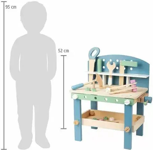 Small Foot Wooden Kids Working Bench 35 Pieces