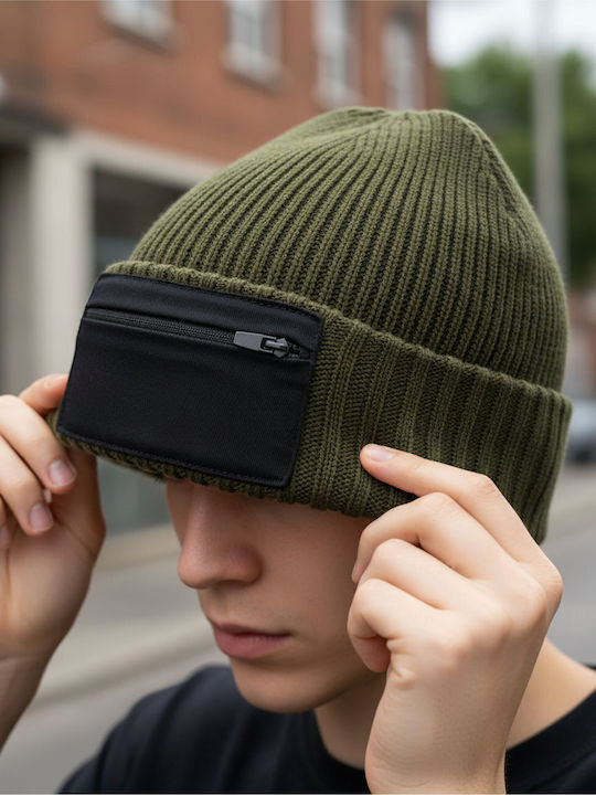Beanie Unisex Strickmütze in Grün Farbe