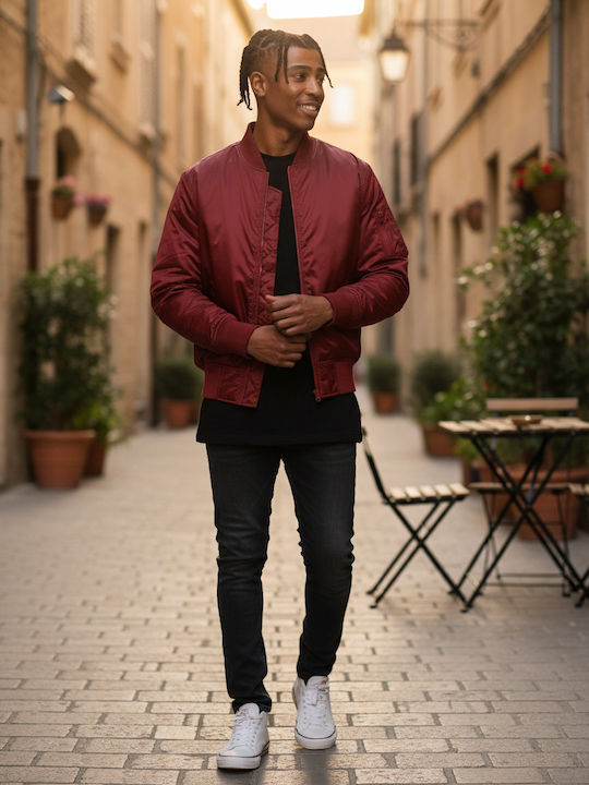 Bomber Jacket Burgundy